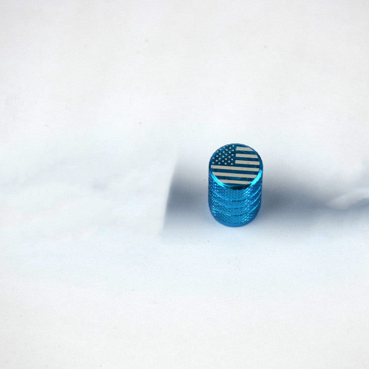 American Flag Valve Cap Aluminum Valve Cap