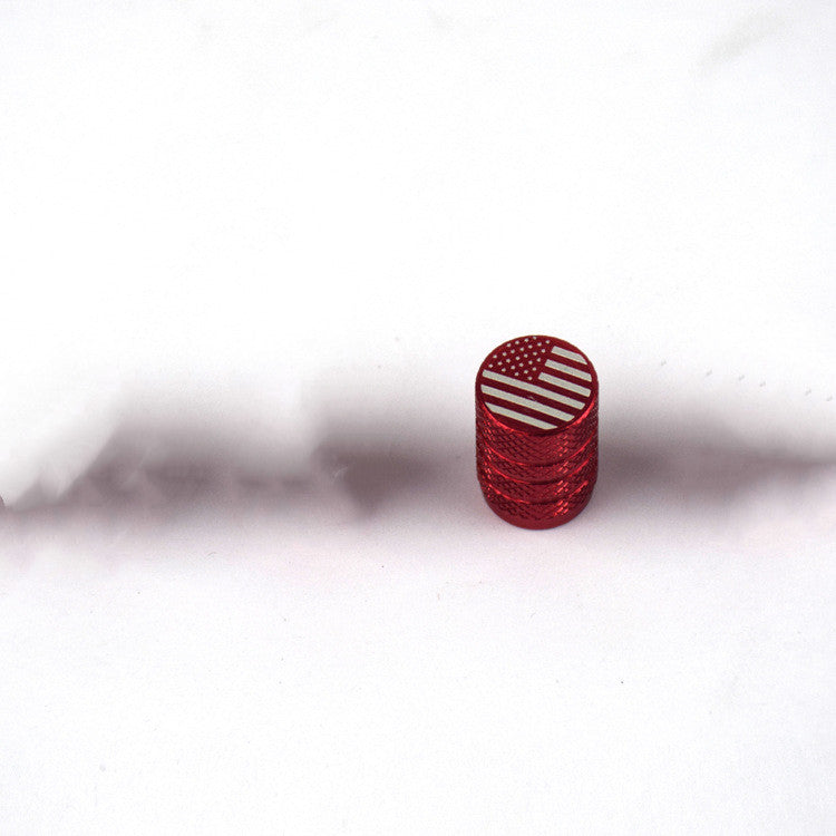 American Flag Valve Cap Aluminum Valve Cap