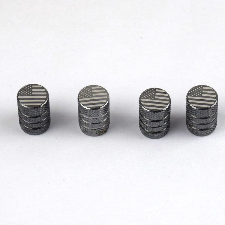 American Flag Valve Cap Aluminum Valve Cap