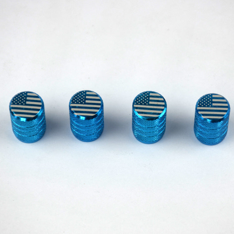 American Flag Valve Cap Aluminum Valve Cap