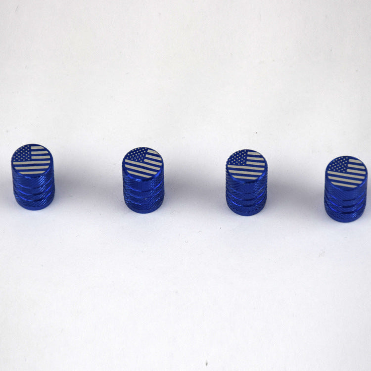 American Flag Valve Cap Aluminum Valve Cap