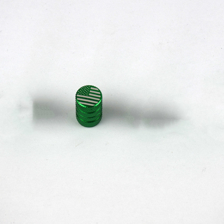 American Flag Valve Cap Aluminum Valve Cap