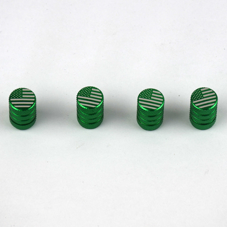 American Flag Valve Cap Aluminum Valve Cap